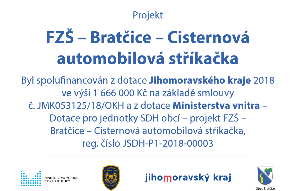 Financování cisternové automobilové stříkačky