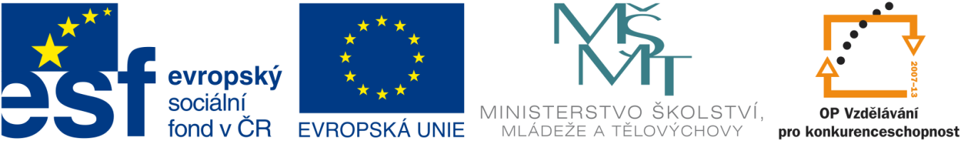 PROJEKT: Zvyšování kvality ve vzdělávání ORP Židlochovice